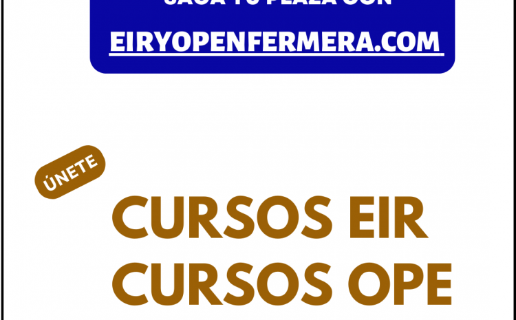  CURSOS EIR /OPE : Reserva TU PLAZA